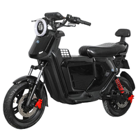 Moped électrique puissant de 1000 W avec batterie au lithium, scooter de tourisme à grande vitesse pour les trajets en ville
