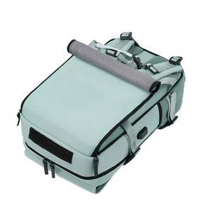 Sac à dos imprimé multifonctionnel en cuir véritable et polyester, sac d'affaires, sac à dos imperméable avec graffiti, sac pour ordinateur portable, vente en gros - Product Image 5