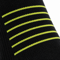 Chaussettes de randonnée personnalisées mi-mollet pour hommes et femmes, avec revers imprimé, tricot uni, bande de soutien de la voûte plantaire, coussinets pour les orteils et le talon, pour le trekking en extérieur