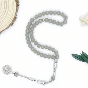 Rosario Acrílico Mecrt de 45 Cuentas, Estilo Geométrico, Cuentas de Oración Musulmanas, Joyería Religiosa para Peregrinación, Adoración y Regalo - Product Image 6