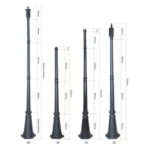 LED בהיר שמש מסלול תאורה חיצוני דפוס שמש גן מנורת מוט - Product Image 3