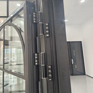 Portes françaises à double vitrage avec cadres en aluminium, adaptées aux environnements résidentiels intérieurs <span class=keywords><strong>et</strong></span> extérieurs. - Product Image 4