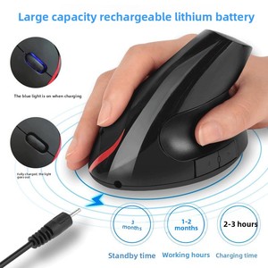 <span class=keywords><strong>เมาส์</strong></span>ออปติคอล USB ชาร์จไร้<span class=keywords><strong>สาย</strong></span>24G <span class=keywords><strong>เมาส์</strong></span>เพื่อสุขภาพแนวตั้งที่เหมาะกับสรีระพร้อมการประหยัดพลังงานและดีไซน์เฉพาะจุด - Product Image 5