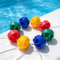 Schwimmbad-Laufbahnseil, Bunte Plastik-Poolmarkierungsboje, Pool-Laufbahnteiler für Wettkampfschwimmbäder