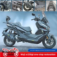 Accessoires de modification pour VOGE SR250GT - Barres de protection, dossier passager, repose-pieds, glissière d'échappement et porte-bagages arrière