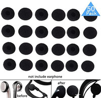 Bouchons d'oreilles en mousse souples et épaisses, 100 pièces, mousse pour remplacer les oreillettes, tampon éponge, 13-18mm
