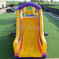 Parcours d'obstacles gonflable d'usine, qualité commerciale, course d'obstacles avec toboggan, jeu d'escalade pour enfants et adultes, jeu d'obstacles gonflable d'extérieur