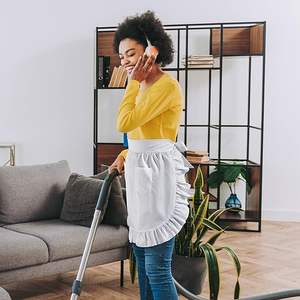 Medio <span class=keywords><strong>delantal</strong></span> <span class=keywords><strong>de</strong></span> <span class=keywords><strong>cocina</strong></span> para <span class=keywords><strong>mujer</strong></span>, sirvienta blanca <span class=keywords><strong>vintage</strong></span> con bolsillos, delantales <span class=keywords><strong>de</strong></span> sirvienta - Product Image 5