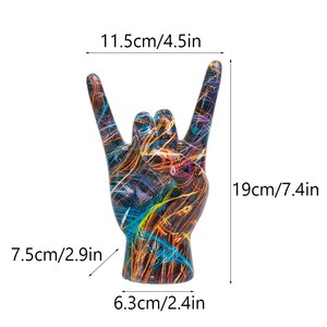 Set de Esculturas de Resina con Diseño de Graffiti Art <span class=keywords><strong>Rock</strong></span> - Figuras Decorativas de Cultura Pop Moderna - Product Image 6