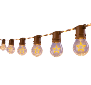 Фестивальные светодиодные гирлянды с возможностью подключения, с индивидуальными узорчатыми лампочками, дистанционным управлением, Bluetooth и Wi-Fi, совместимые с Tuya - Product Image 1