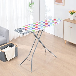 Planche à repasser pliante à hauteur réglable personnalisée en usine avec housse de planche à repasser résistante à la chaleur 100% coton - Product Image 1