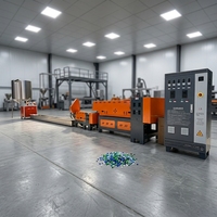 Machine de recyclage automatique de déchets plastiques (polypropylène/polyéthylène/sacs tissés) pour la fabrication de granulés, machine de granulation plastique