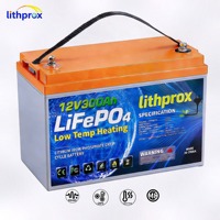 Batterie LiFePO4 à décharge profonde pour voiturette de golf 12V 300AH Grade A Van Life 6K Cycles BMS intelligent RS485 Terminal M8 CE RoHS IP67 OEM ODM
