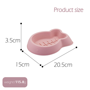 Bol pour <span class=keywords><strong>chat</strong></span> en forme de <span class=keywords><strong>poisson</strong></span> mignon, antidérapant, facile à nettoyer, en silicone sans BPA pour chatons afin de prévenir la suralimentation - Product Image 4