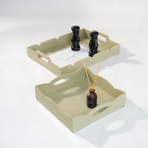 Plateau de service en laque de qualité supérieure durable, finition brillante faite à la main, plat décoratif, artisanat artisanal de haute qualité pour la salle à manger - Product Image 3