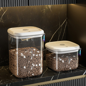 Vacuum Food Storage <b>Bin</b> 6L And 12L Airtight Clip On <b>Lid</b> Pet Food Container For Cat Dog Rice Storage Household Use - Product Image 5