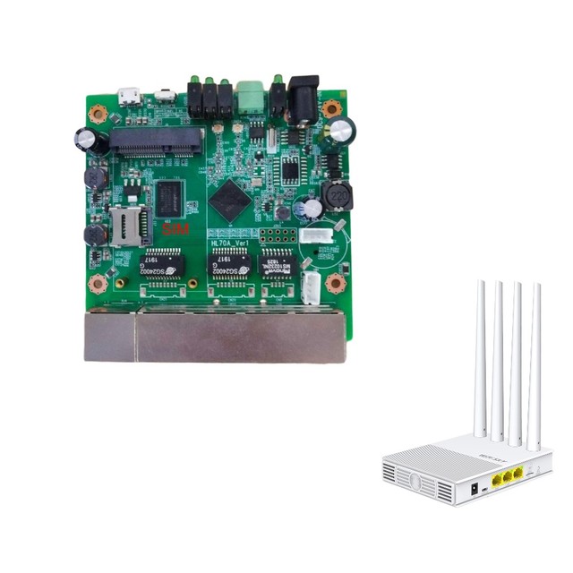 OEM double sided pcb printed circuit board for mini lte 4g wifi router