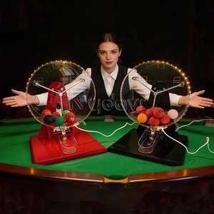 Machine de tirage de loterie portable à LED personnalisée pour mini jeu de <span class=keywords><strong>bingo</strong></span> et <span class=keywords><strong>loto</strong></span>, avec 100 numéros et balles de ping-pong - Product Image 1