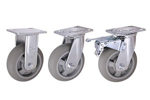 Charge 200kg 125*50 roue fixe TPR robuste pour l'usine en gros roulette chariot chariot roue - Product Image 6