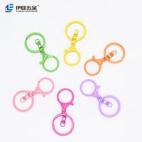 YIWANG vente en gros coloré bricolage pendentif en métal porte-clés fermoir mousqueton fermoirs à ressort crochets porte-clés anneaux