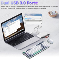 Diseño multipuerto Plug and Play lector de tarjetas de memoria SD USB 3,0 adaptador OTG con conector USB/USB C