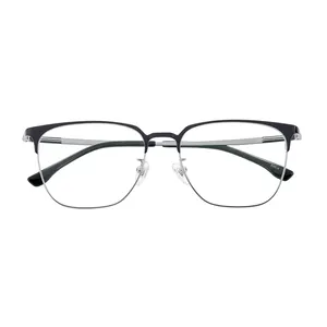 Populaire Nieuwe Mode Design Custom Spektakel Frame Vierkante Titanium Brilmontuur Optische Bril