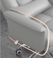 Fauteuil de jeu pivotant réglable avec repose-pieds, en cuir synthétique durable, prix compétitif pour dortoir, bureau d'étude pour adultes