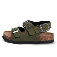 Sandal Suede Anak Laki-laki Berkualitas Tinggi dengan Tali Gesper Grosir