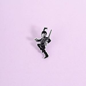 Insignia de fantasma Punk Funky de Halloween de esmalte suave y duro de alta calidad personalizada a la venta para Pin de solapa para regalos de niños - Product Image 1