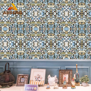 Peintures murales décoration auto-adhésive Pvc brique pierre brillante autocollants Para Pared rouleau photo mur papier peint Antique - Product Image 5