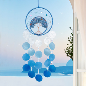 Decoración Colgante de Interior con Árbol de la Vida de Cristal, Estilo Bohemio Moderno Minimalista, Hecho a Mano y con Acabado Arenado, para Dropshipping - Product Image 2