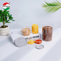 Contenants en plastique PET écologiques de 100 ml et 300 ml, couvercles faciles à ouvrir, emballages personnalisés biodégradables pour glaces, gâteaux, aliments et boissons