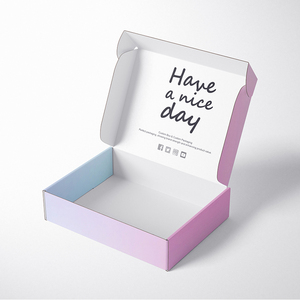 Çin fabrika özel logolu karton kutu ambalaj giyim iç çamaşırı oluklu posta gönderim kutusu küçük iş için küçük nakliye kutusu - Product Image 1