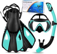Adulte Anti Fuite Équipement De Plongée Palmes Réglables Masque De Plongée Plein Sec Top Tuba Avec Sacs De Voyage