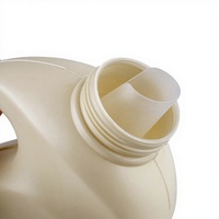Bouteille carrée en plastique pour détergent 1000 ml, conteneur de savon à lessive avec bouchon, logo personnalisé OEM pour liquide vaisselle