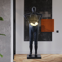 Lampadaire LED nordique d'angle de luxe de grande taille créatif moderne minimaliste design art décoration hôtel salon