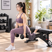 Banc de musculation professionnel réglable et pliable multifonction pour haltères – Vente en gros à chaud
