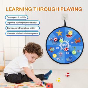 <strong>Dart</strong> Board for Kids Double Sided with Sticky Balls Indoor Sport Outdoor Fun Family Game Toys - Product Image 6