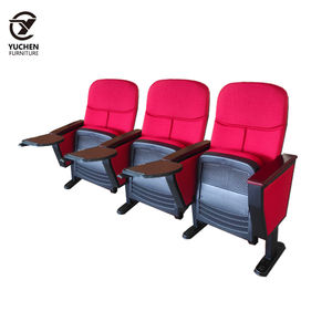 Fabrika doğrudan satış okul mobilyaları plastik katlanır koltuklar ders salon sandalyeleri yazı tahtaları ile kilise oditoryum koltukları - Product Image 1