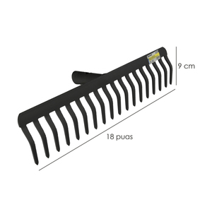 Rastrello senza manico, 18 denti da 5 mm. Uso agricolo - Product Image 3