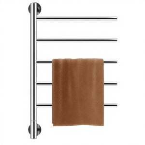 Sèche-<span class=keywords><strong>serviettes</strong></span> électrique chauffant professionnel réglable en <span class=keywords><strong>chrome</strong></span>, en acier inoxydable, chauffe-<span class=keywords><strong>serviettes</strong></span>, sécheuses chauffantes - Product Image 3