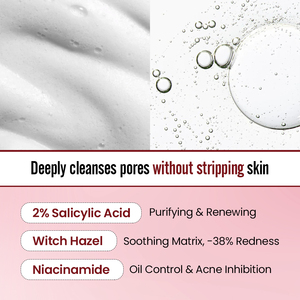 Espuma Limpiadora <span class=keywords><strong>Facial</strong></span> con Ácido Salicílico y Niacinamida de Marca Privada, Mousse <span class=keywords><strong>Limpiador</strong></span> <span class=keywords><strong>Facial</strong></span> para Adultos, Niños y <span class=keywords><strong>Piel</strong></span> <span class=keywords><strong>Sensible</strong></span> - Product Image 3