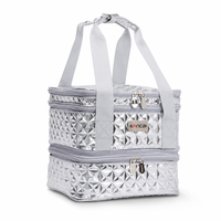 Boîte de rangement pour vernis à ongles multi-couches personnalisée, grande capacité, sac de beauté pour ongles, organiseur de maquillage pour salon