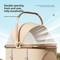 Poussette pliable légère en métal et tissu pour chiens et chats - Chariot de promenade extérieur pour les sorties et les arrêts