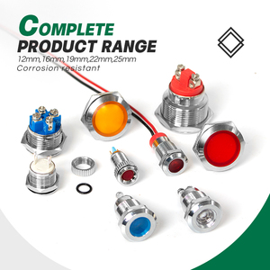 Lvbo chỉ thị nhỏ đèn 220 Volts 12 mét chỉ số màu đỏ màu xanh lá cây màu xanh màu vàng trắng thí điểm đèn màu xanh lá cây 12V ánh sáng chỉ số ánh sáng 8 mét - Product Image 4