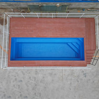 Moderner Outdoor-Swim-Spa-Pool für Erwachsene mit Holzschale, Fiberglas-Holz-Aufstellpool