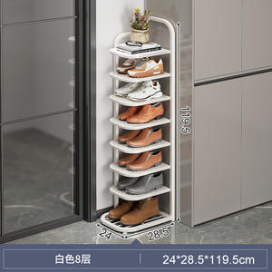 Scarpiera multistrato per piccoli appartamenti piccoli ripiani stretti in <span class=keywords><strong>ferro</strong></span> <span class=keywords><strong>battuto</strong></span> porta della casa scarpiere in acciaio - Product Image 6