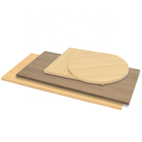 Table de salle à manger intérieure moderne de style commercial avec plateau et base en acier