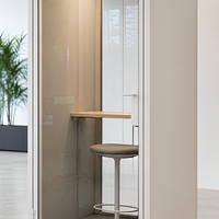Cabine de bureau insonorisée moderne, cabine téléphonique acoustique, cabine d'intimité pour espace de travail ouvert
