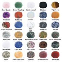 Venta al por mayor de piedras en bruto pulidas de forma libre para comercio transfronterizo, piedras ovaladas para la palma de la mano, de jade y ágata, que alivian el estrés.